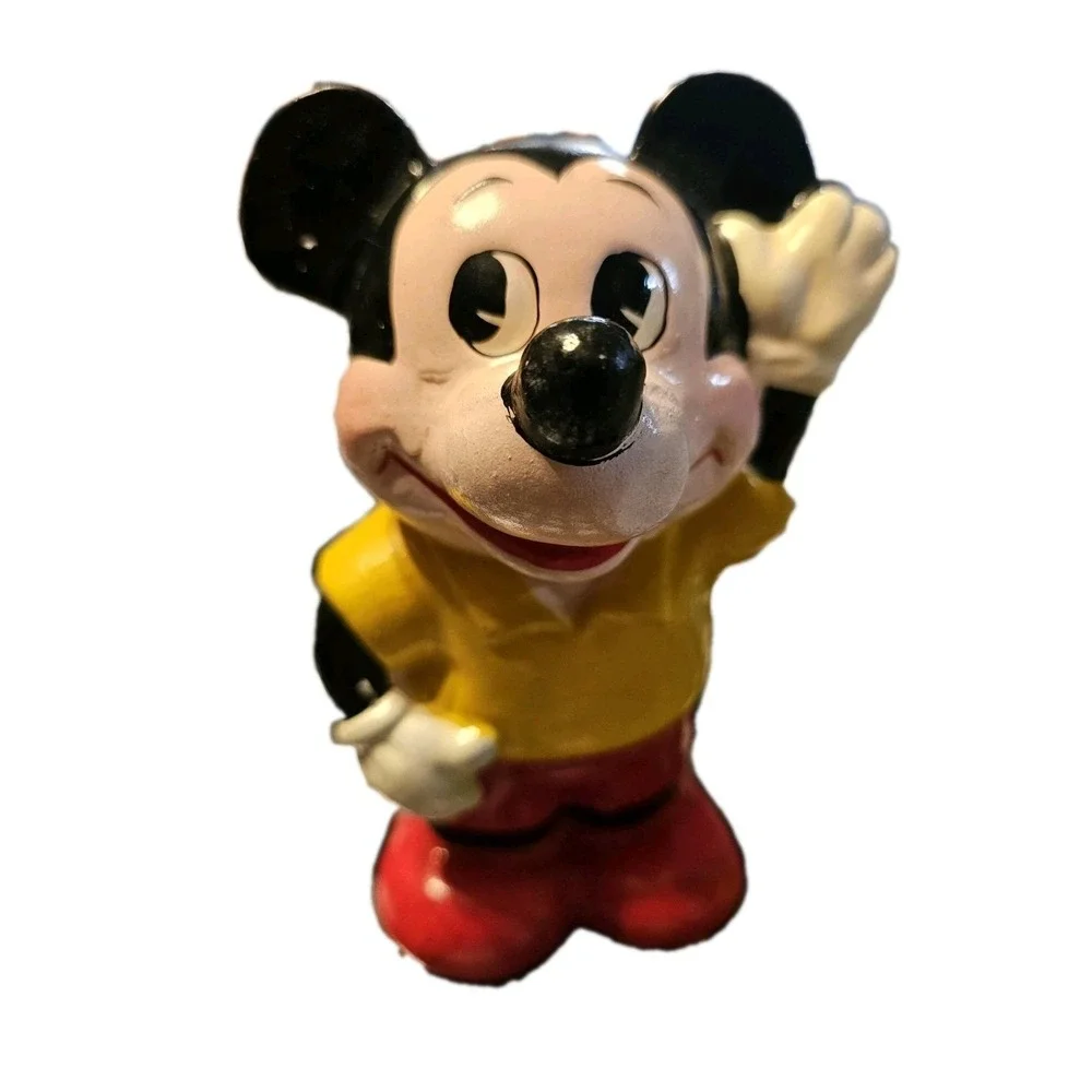 Vintage Disney Mickey Mouse Coin Bank Chalkware!